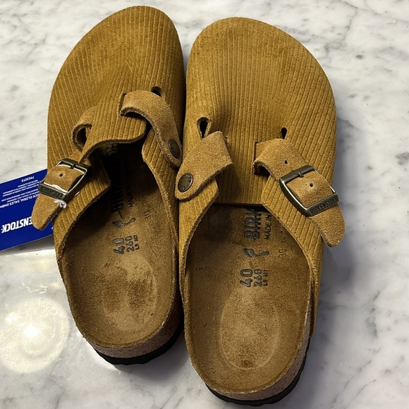 Birkenstock Boston Suede Embossed Clogs Size 9 NWT - Picture 11 of 15